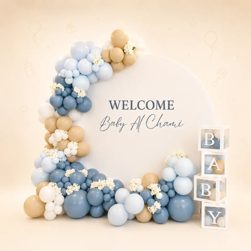 Welcome Baby decoration by Festoura